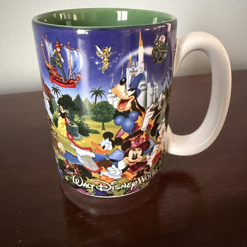 Walt Disney World Four Parks One World Grandpa Fathers Day Coffee Mug Mickey +Ga